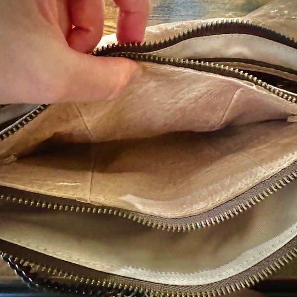 Maxon Collection Dusty Rose Leather Flap Crossbody Bag Made in Italy - Picture 6 of 10